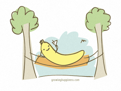 Banana on vacation